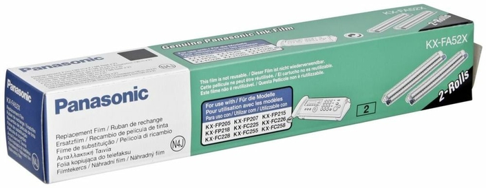 Panasonic KX-FA52X Print Film Ribbon - 2 Rolls, 30 Meter Length Each
