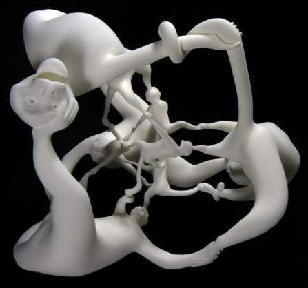 Cкульптурную проекцию учёные назвали «Что может быть забавнее, чем гиперкуб из мартышек» Гиперкуб из мартышек